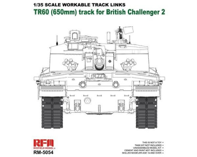 Workable Track Links for Challenger 2 TR60 1/35 – Rye Field Model