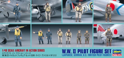 WW2 PILOT FIGURE SET (1:48) - Hasegawa