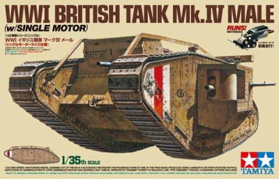 WWI British Tank Mk.IV Male (1:35) - Tamiya