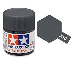 X-10 Gun Metal Acrylic Paint Mini X10 - Tamiya