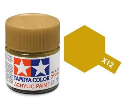 X-12  Gold Leaf Acrylic Paint Mini X12 - Tamiya