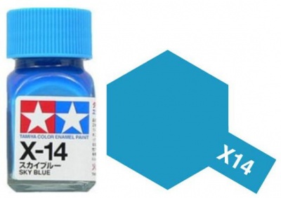 X-14 Sky Blue Enamel Paint X14 - Tamiya