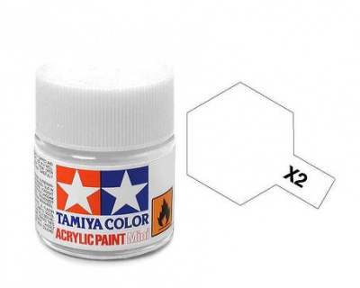X-2 White Acrylic Paint Mini X2 - Tamiya