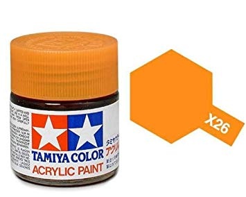 X-26 Clear Orange Acrylic Paint Mini X26 - Tamiya