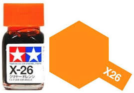 X-26 Clear Orange Enamel Paint X26 - Tamiya