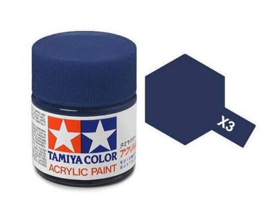 X-3  Royal Blue Acrylic Paint Mini X3 - Tamiya
