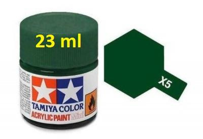 X-5 Green Acrylic Paint 23ml X5 - Tamiya