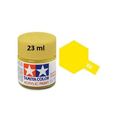 X-8 Lemon Yellow Acrylic Paint 23ml X8 - Tamiya