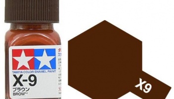 X-9 Brown Enamel Paint X9 - Tamiya