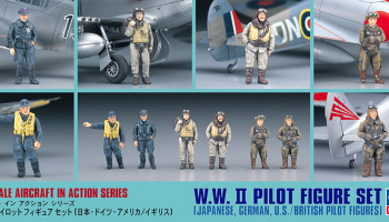 WW2 PILOT FIGURE SET (1:48) - Hasegawa