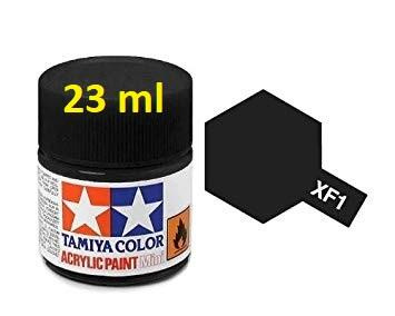 XF-1 Flat Black Acrylic Paint 23ml XF1 - Tamiya