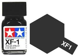 XF-1 Flat Black Enamel Paint XF1 - Tamiya