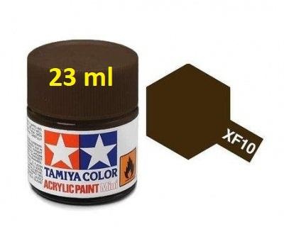 XF-10 Flat Brown Acrylic Paint 23ml XF10 - Tamiya