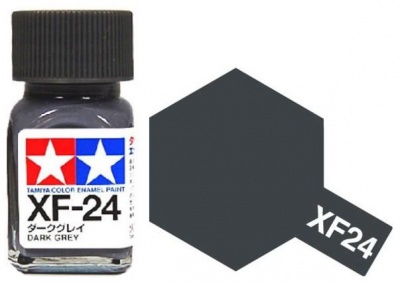 XF-24 Tmavá Šedá, Dark Grey Enamel Paint XF24 - Tamiya