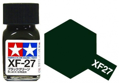 XF-27 Černo Zelená, Black Green Enamel Paint XF27 - Tamiya