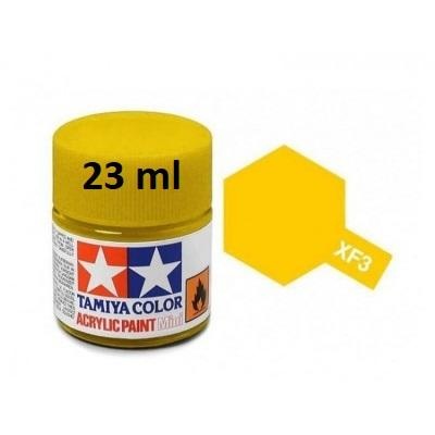 XF-3 Flat Yellow Acrylic Paint 23ml XF3 - Tamiya