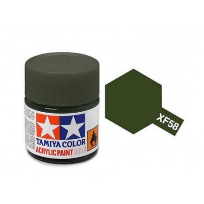 XF-58  Olive Green Acrylic Paint Mini XF58 - Tamiya