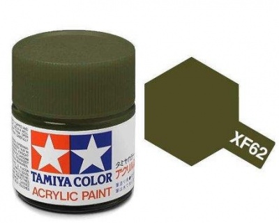 XF-62  Olive Drab Acrylic Paint Mini XF62 - Tamiya