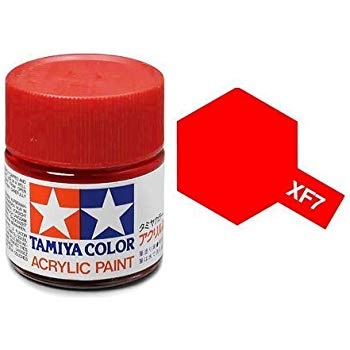 XF-7  Flat Red Acrylic Paint Mini XF7 - Tamiya