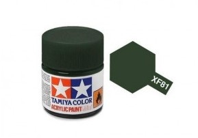 XF-81  Dark Green 2 Acrylic Paint Mini XF81 - Tamiya
