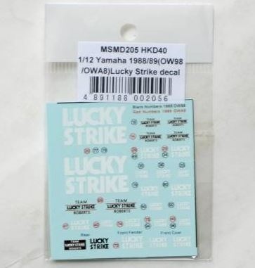 Yamaha 1988/1989 YZR500 (OW98 & OWA8) Team Roberts 1/12 - MSM Creation