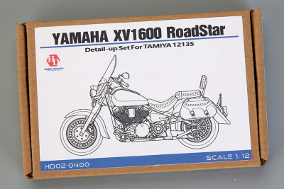 Yamaha XV1600 Roadstar Custom 1/12 For Tamiya 14135（PE+Metal parts) - Hobby Design