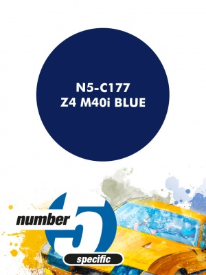 Z4 M40i Blue Metallic Paint for airbrush 30ml - Number Five