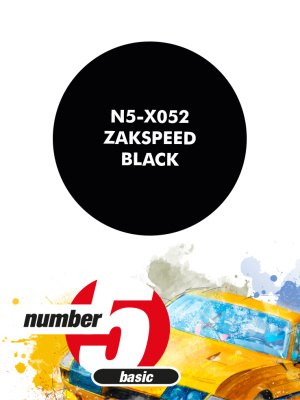 Zakspeed Black Paint for airbrush 30ml - Number Five