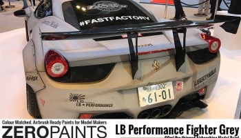 LB Performance Zero Fighter (Combat Style) Grey Paint 60ml (LB?Works Ferrari 458, Lamborghini Aventador, Murciélago ) - Zero Paints