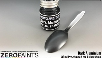 Dark Aluminium Paint - 30ml - Zero Metal Finishes - Zero Paints