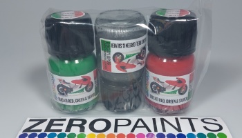 Ducati GP06 Loris Capirossi livery Paint Set 3x30ml - Zero Paints