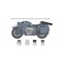 Zundapp KS 750 with sidecar (1:9) Model Kit 7406 - Italeri